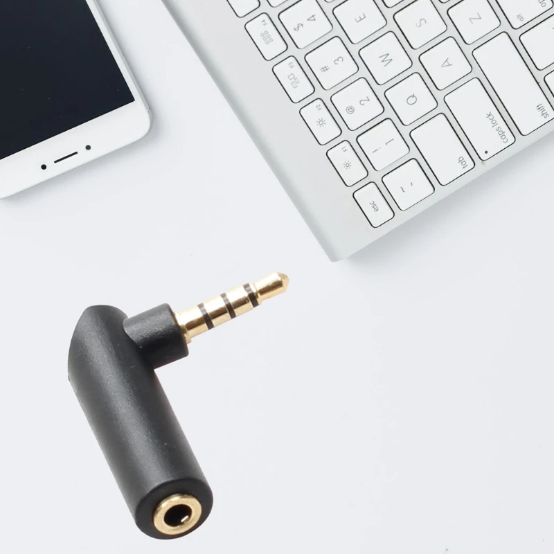 3 5 мм аудио стерео штекер-гнездо удлинитель 90 градусов прямоугольный AUX шнур