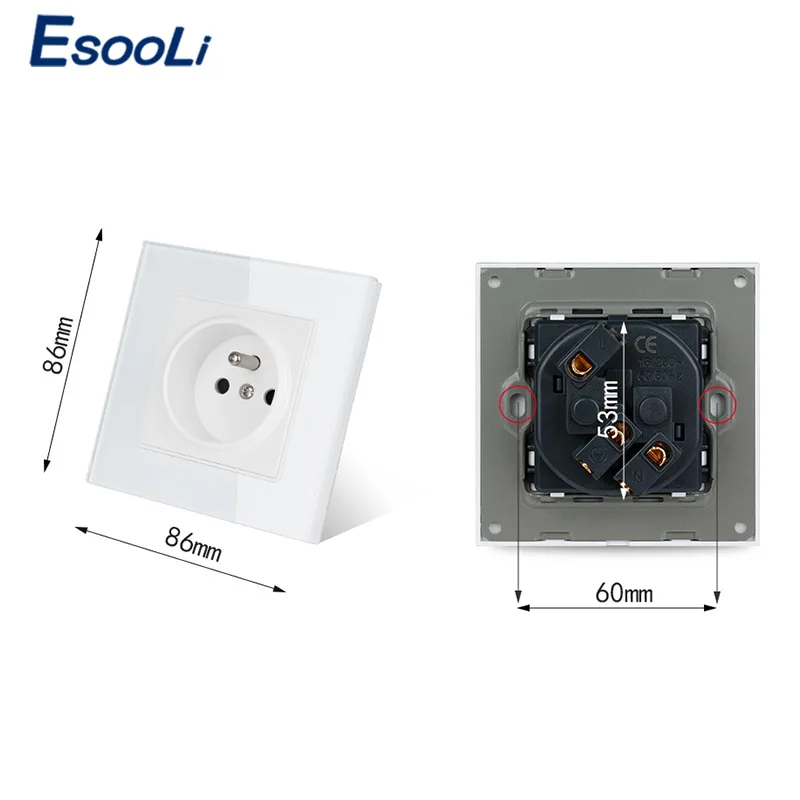 Электрическая розетка с заземлением 16 А