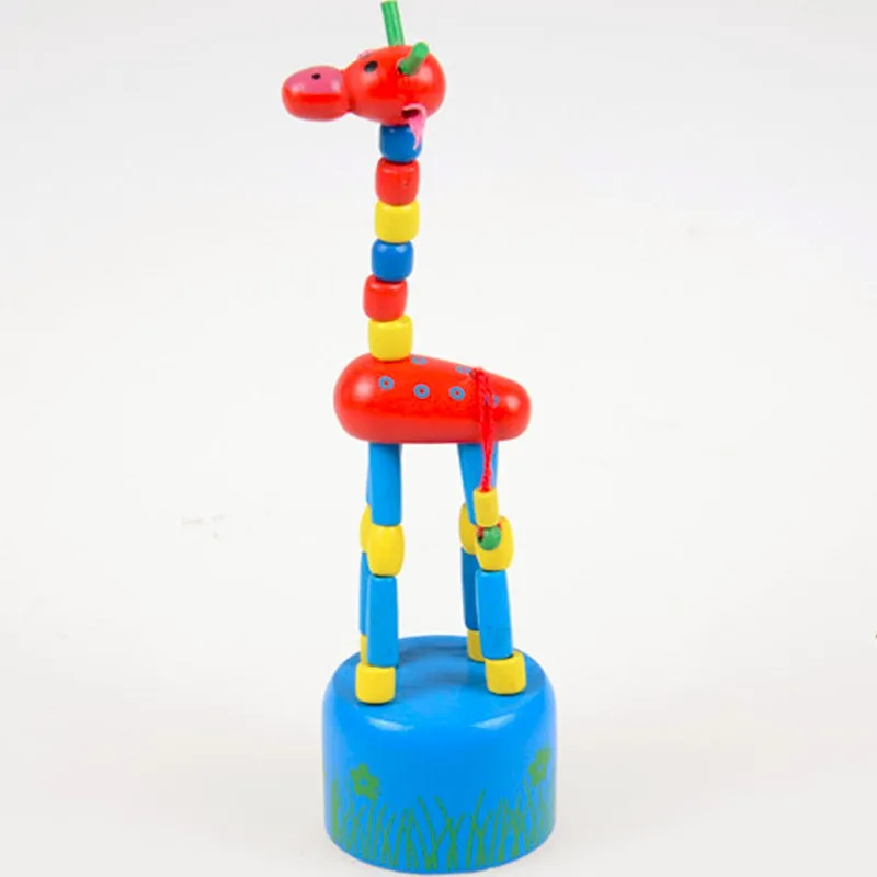

Toys educational toys children's gift kids intelligence toy dancing stand colorful rocking giraffe wooden children's toys /40