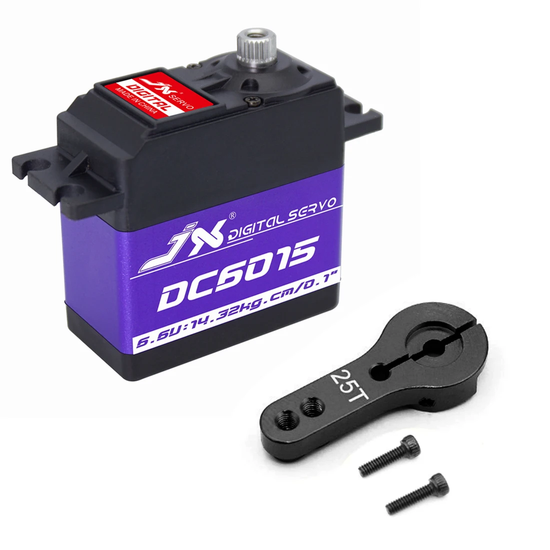 JX Servo DC6015 15 кг алюминиевый корпус металлический шестеренный сердечник цифровой
