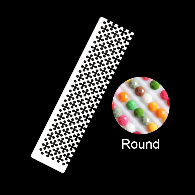 

Dispaint DIY Diamond Painting Tools Drawing Ruler Square Round Drill Diamond Embroidery Accessory Corrector Decorations For Home