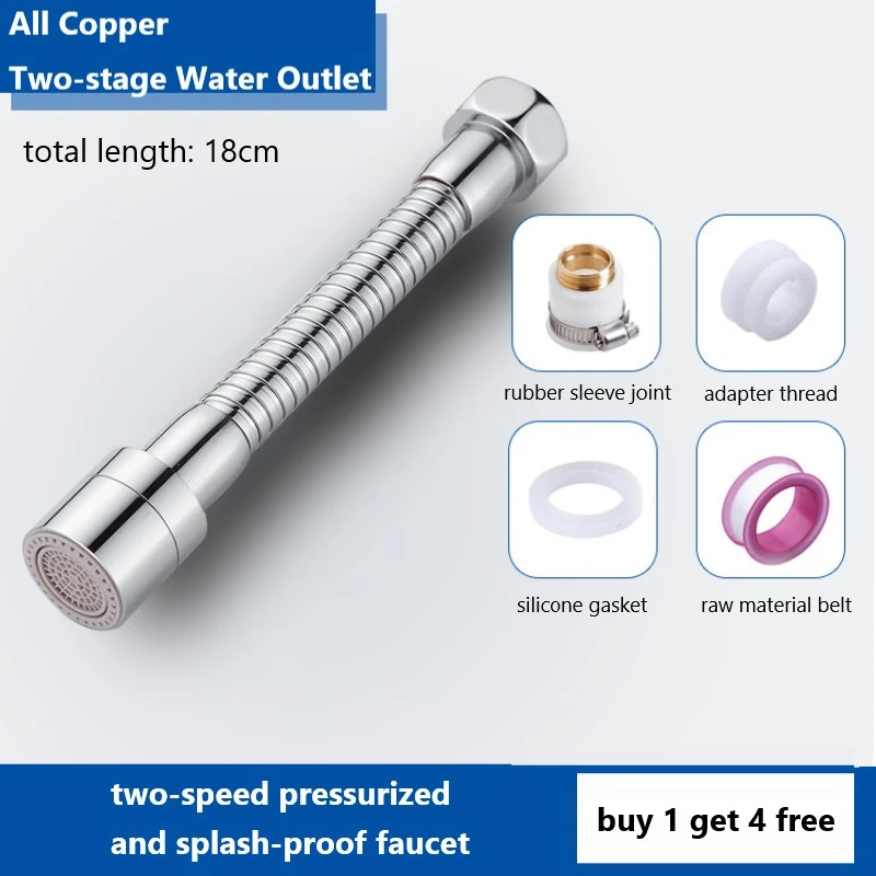 

Splash-proof Home Faucet Water Saving Device Kitchen Accessories Splash Extension Shower Head Extended Blister Nozzle Filter