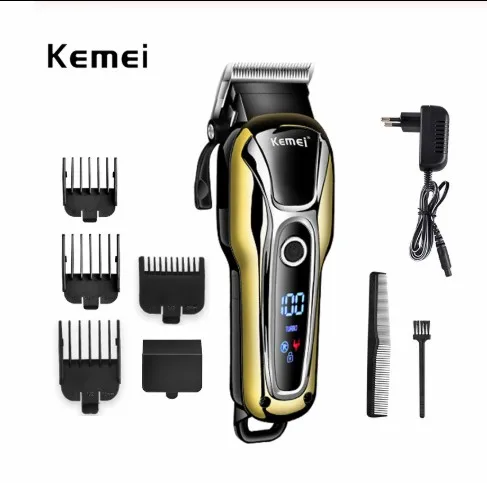 Kemei перезаряжаемый триммер для волос 100 240 В профессиональная машинка стрижки