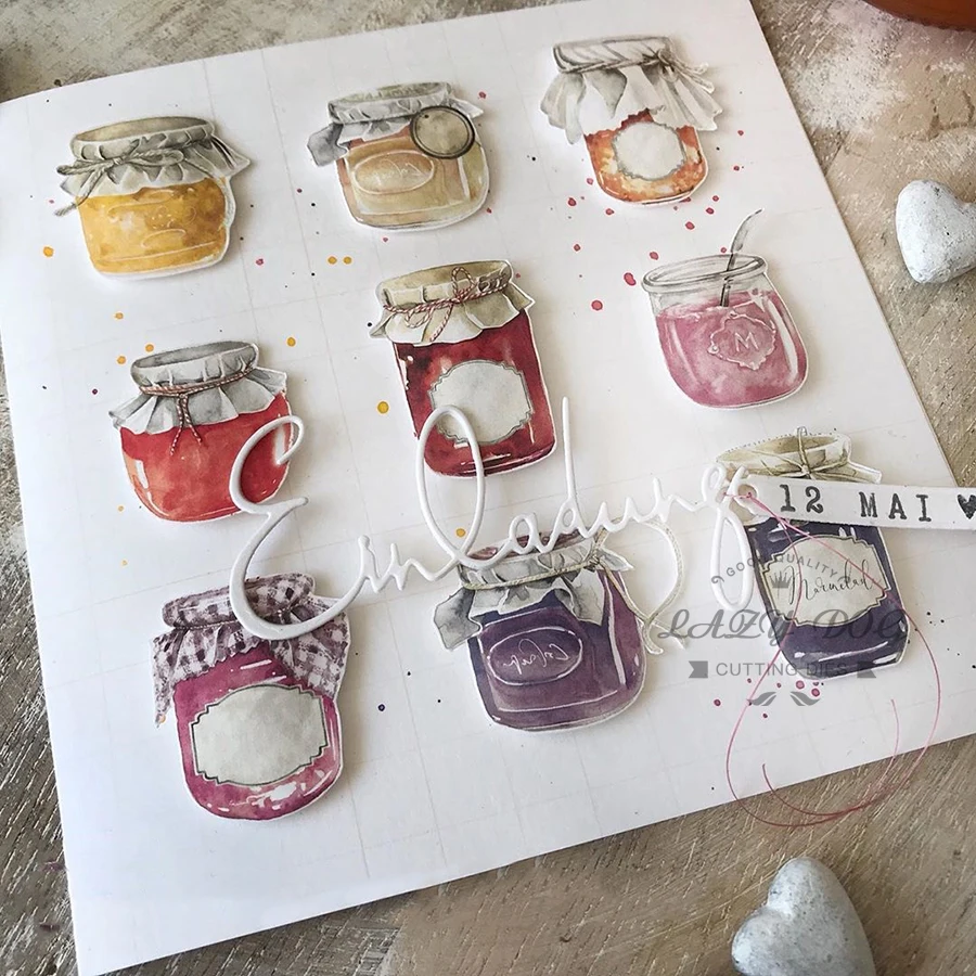 Немецкое приглашение металлические Вырубные штампы einlaназ искусственное