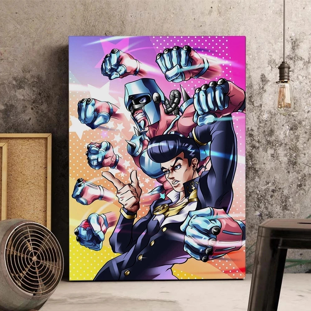 

Home Decor Canvas JoJo Bizarre Adventure Painting Picture Wall Art Prints Hot Animation Character Modular Poster For Living Room