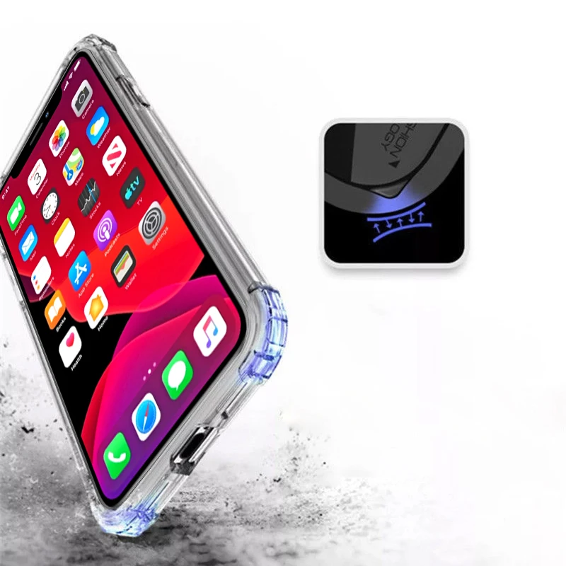 Сверхмощный защитный чехол для iPhone 11 X XS Max Four Corner усиленный силиконовый прозрачный чехол для iPhone XS XR 6 6S 7 8 Plus