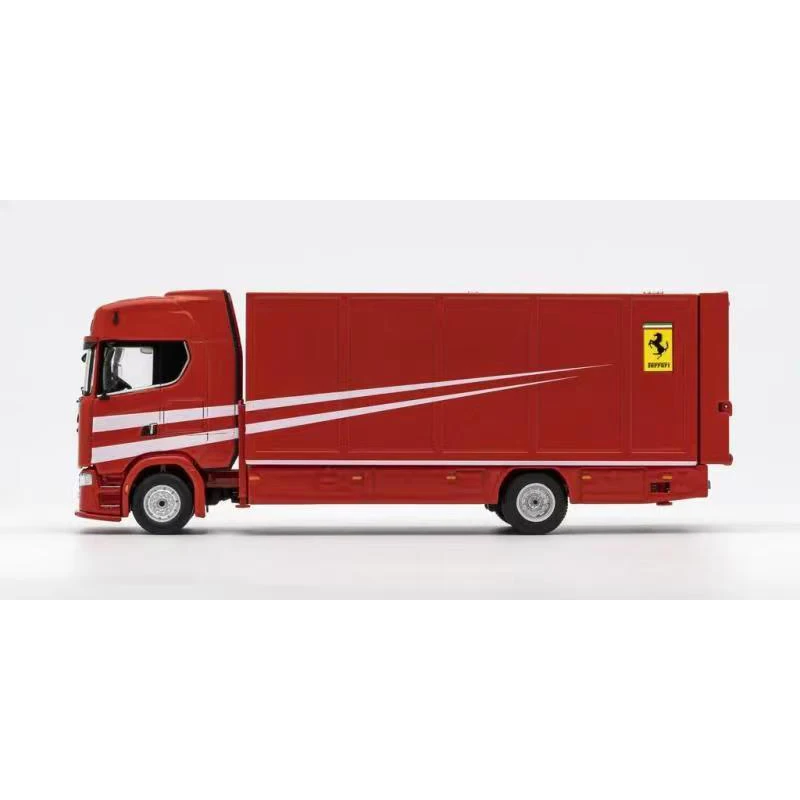 Модель литая автомобиля GCD 1/64 Scania S730 закрытый прицеп для транспортировки с