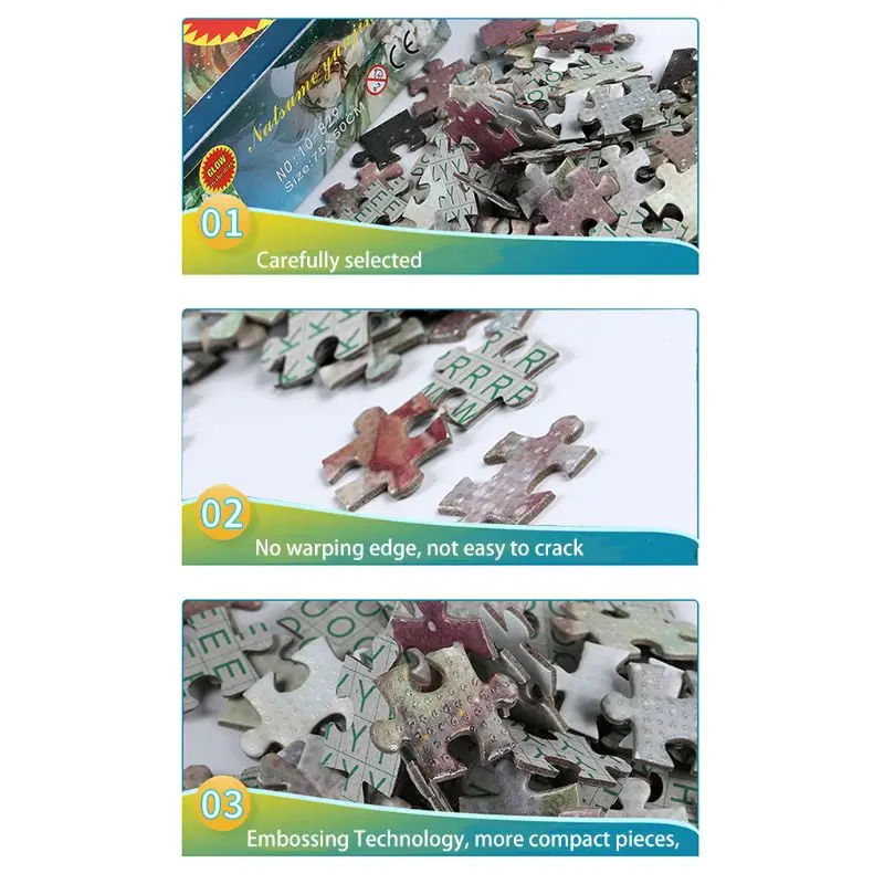 

Jigsaw Puzzles 1000 Pieces for Adults Kid Large Puzzle Game ToysColorful Castle