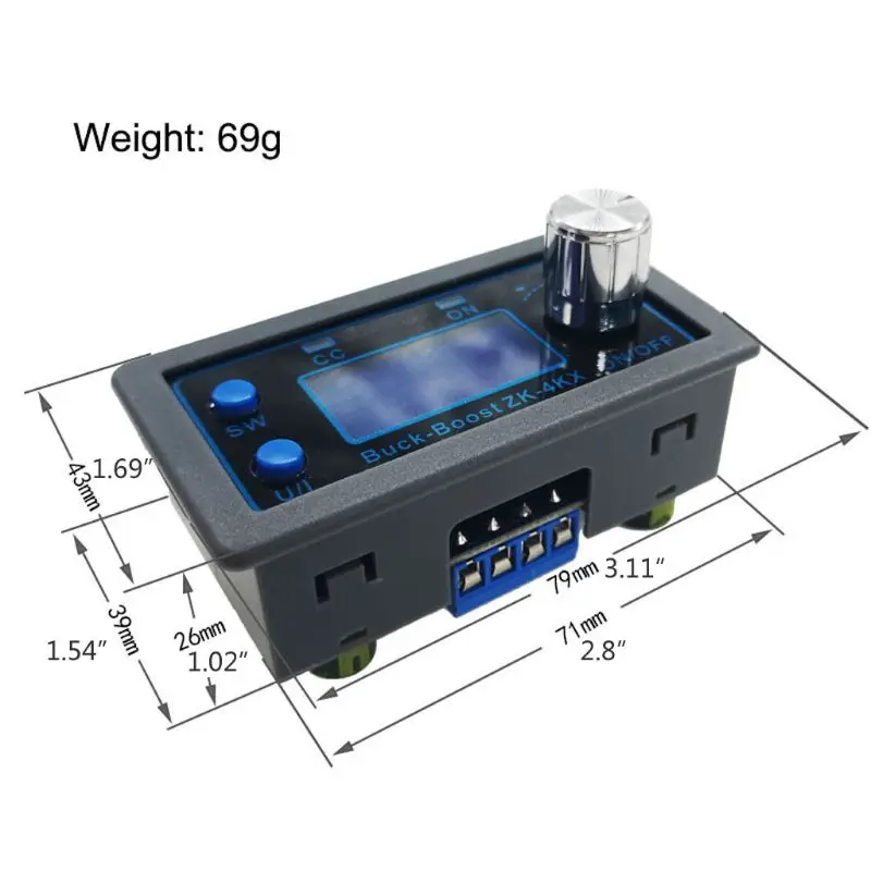 ZK-4KX CNC DC-DC модуль повышающего преобразователя CC CV 0 5-30V 4A регулятор напряжения |