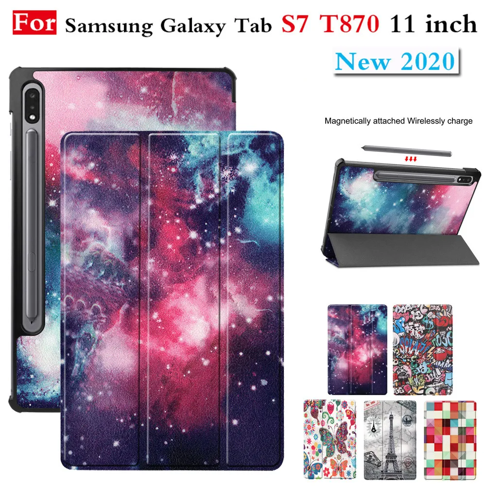 Ультратонкий чехол подставка из ПУ кожи с защитой от пыли и царапин для Samsung Galaxy Tab