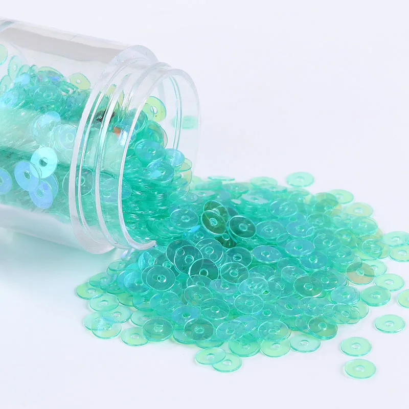 LC/4 мм бусины со сквозными отверстиями/10 г блестки ПВХ плоские для DIY Изготовление