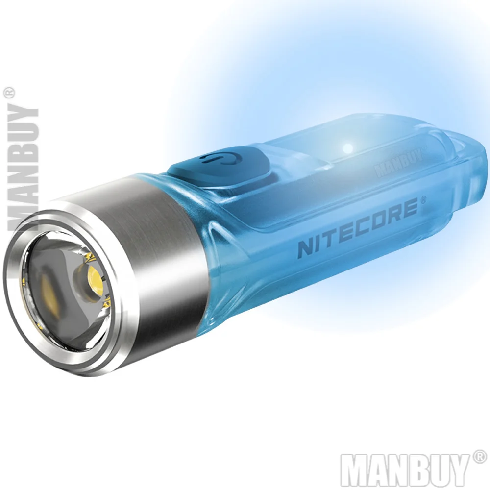 2021 NITECORE TIKIGITD синяя флуоресцентная оболочка USB светильник заряжаемый мини фонарь