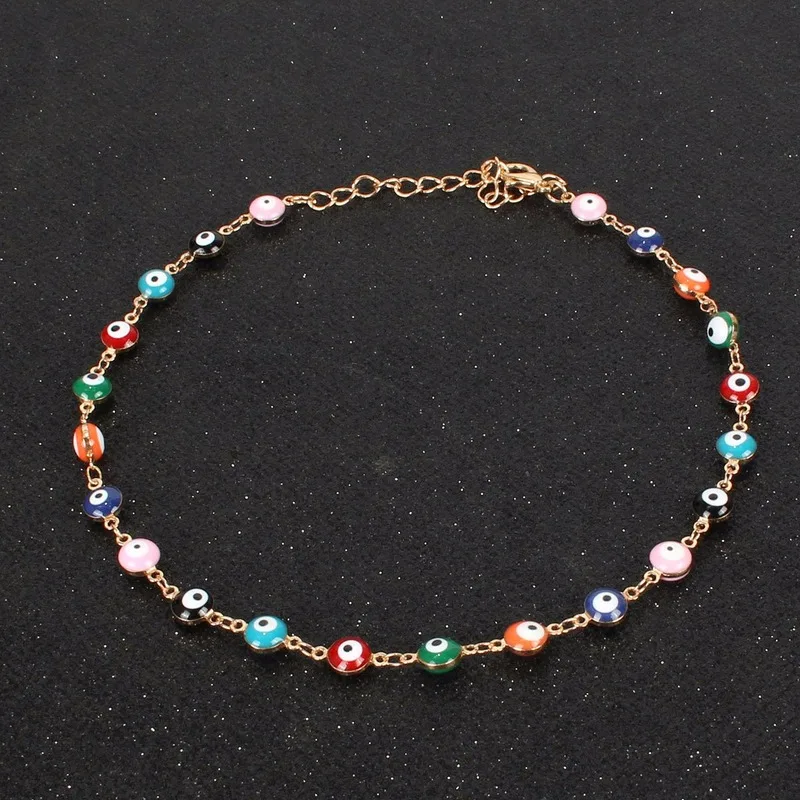

Metal Gothic Alloy Dripping Eyes Short Necklace Choker Eye Lock Beads Necklace Evil Eye Halloween Fashion Necklaces 2020