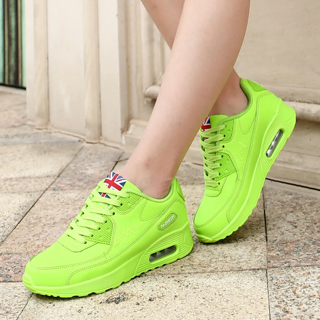 

2021 Women Shoes Women Fashion Casual Lace Up Breathable Sport Running Platform Sneakers Vulcanized Shoes Zapatillas Mujer Jul