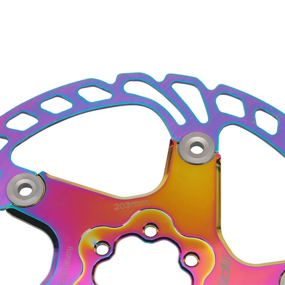

1Pcs Colorful Floating Disc MTB Brake Rotor 140/160/180/203mm Six Nail Mountain Bike Disc Bicycle Accessories Four Sizes