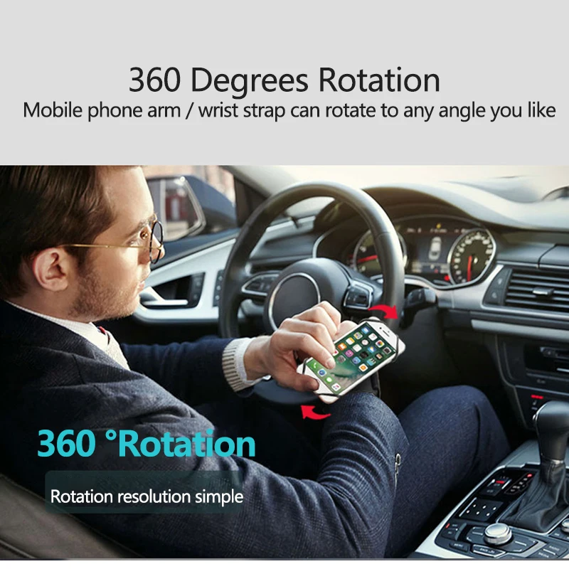 

360° Rotating Arm / Wrist Strap Mobile Phone Bracket Cellphone Holder Yoga Running Cycling Mobile Phone Hanging
