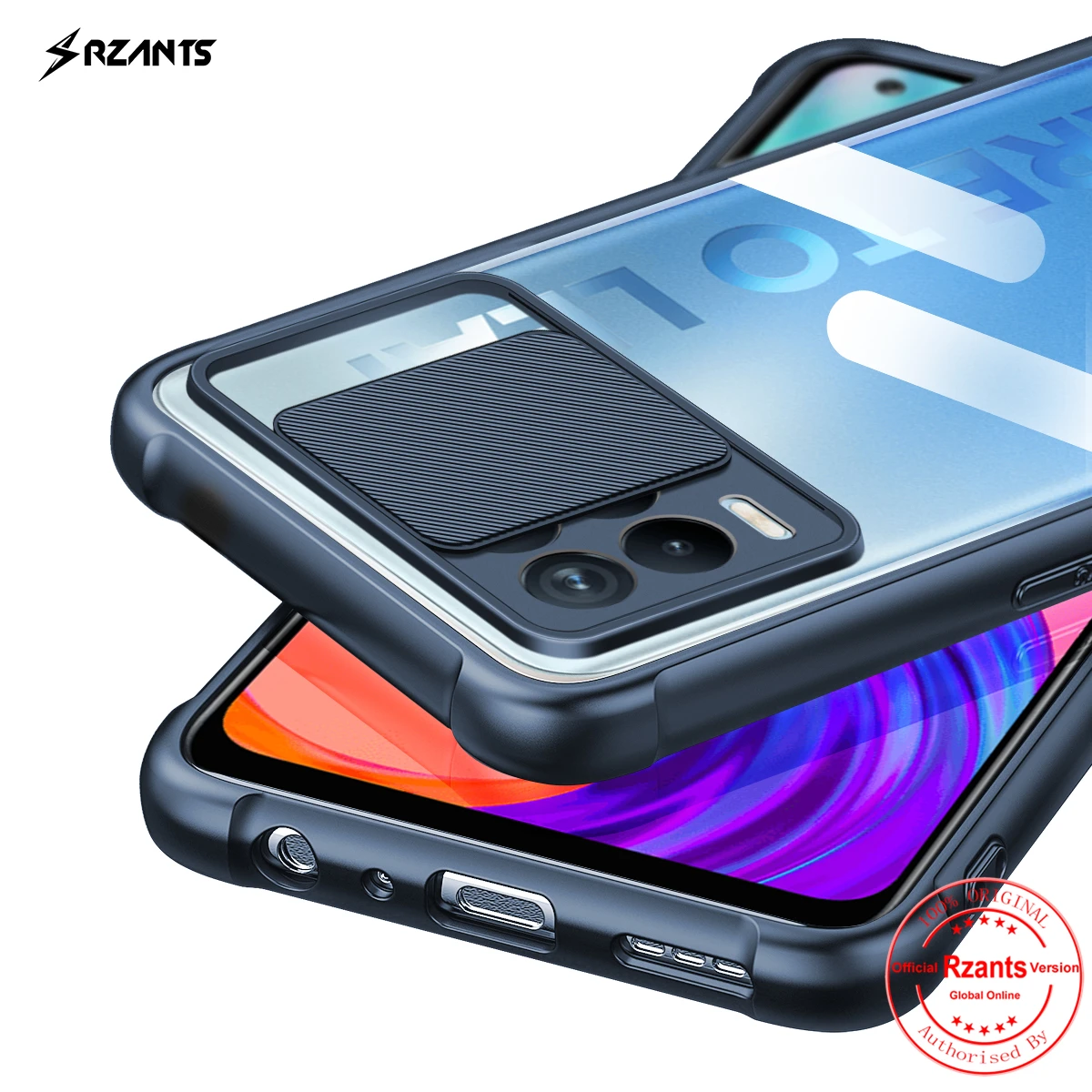 

Rzants For OPPO Realme 8 Realme 8 Pro Case Soft [Lens Protection] Air Bag Conor Clear Cover Double Casing