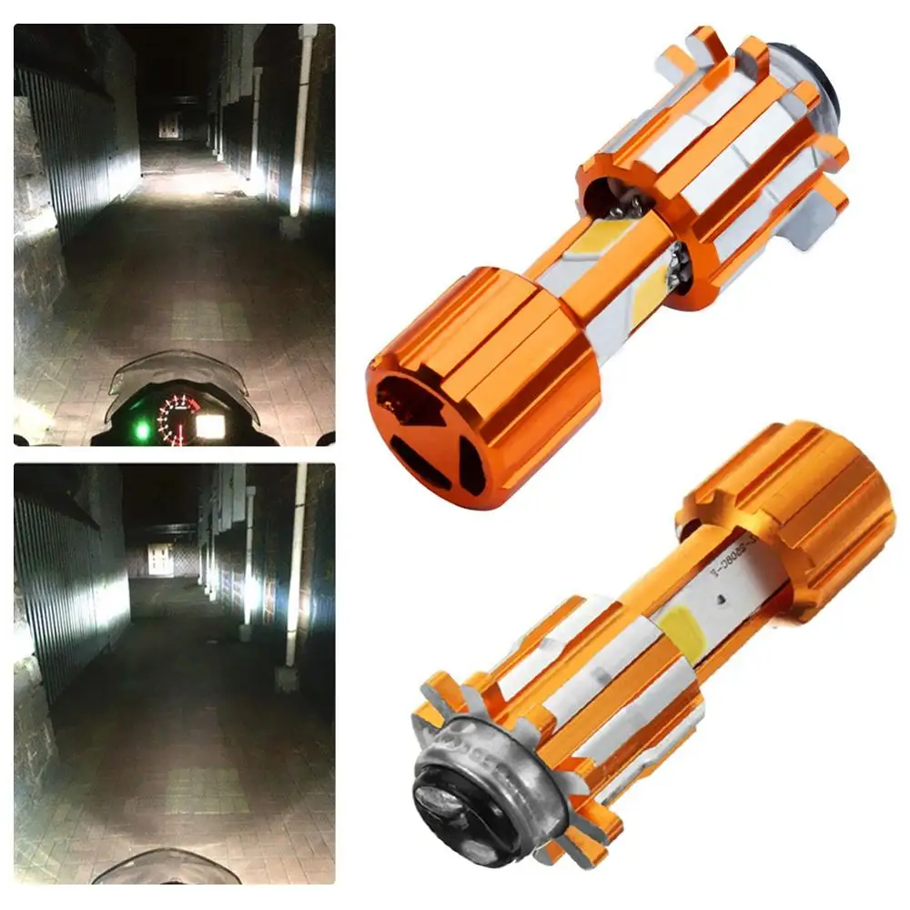 

3 COB XP15 18 Вт мотоциклетный Головной фонарь светодиодный ная Лампа 6000K Ближний/Дальний свет белый лм