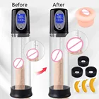 Увеличитель пениса Мужской t-насос секс-игрушки Мастурбаторы для мужчин USB зарядка автоматический удлинитель пениса Увеличитель вакуумный насос секс эротические игрушки