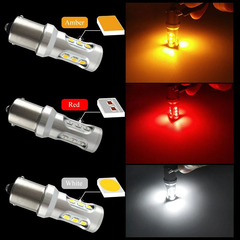 Автомобильный задний светильник Тормозная лампа 1156 светодиодный Canbus BA15S/P21W