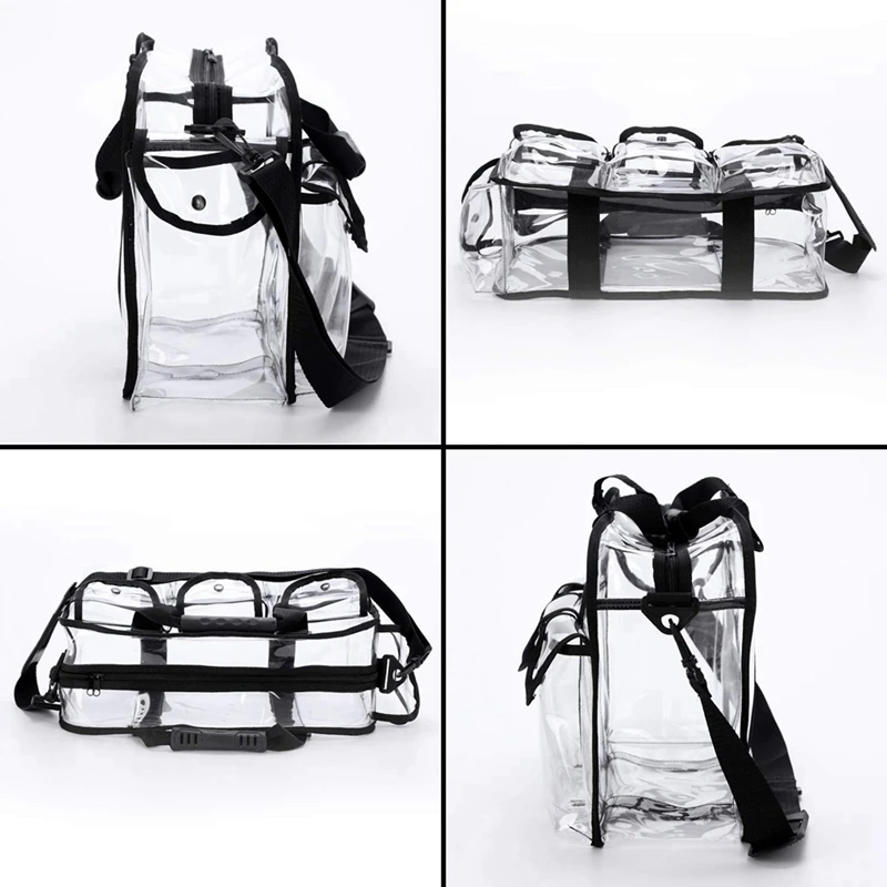 

1 Set Nylon + Mesh Mesh Makeup Bag Storage Bag (S/M/L) & 1 Pcs PVC Travel Makeup Bag Shoulder Strap Adjustable