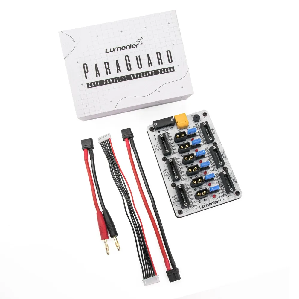Плата для зарядки Lumenier paragard XT30 1-4S/ XT60 1-6S 4/6 портов безопасная параллельная