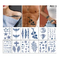 semi permanent tattoo stickers waterproof and sweat proof body stickers fashion body painting special effects makeup