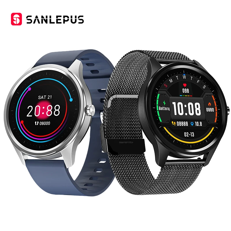 

2021 NEW SANLEPUS Smart Watch Sport Heart Rate Monitor Waterproof Fitness Bracelet Men Women Smartwatch For Android Apple Xiaomi