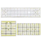 Прозрачные линейки LMDZ 3 шт.компл. для квилтинга, линейки для лоскутного шитья, набор режущих инструментов, линейка для поделок Точная резка