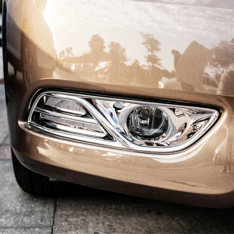 

For Nissan Sentra 2013 2014 2015 ABS Chromium Styling Car front fog lamp eyebrow Decoration Cover Trim