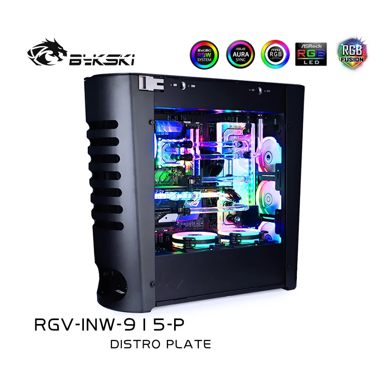Bykski RGV-INW-915 доски для водных путей INWIN 915 чехол RBW Intel CPU Water Block &amp Single GPU Building |