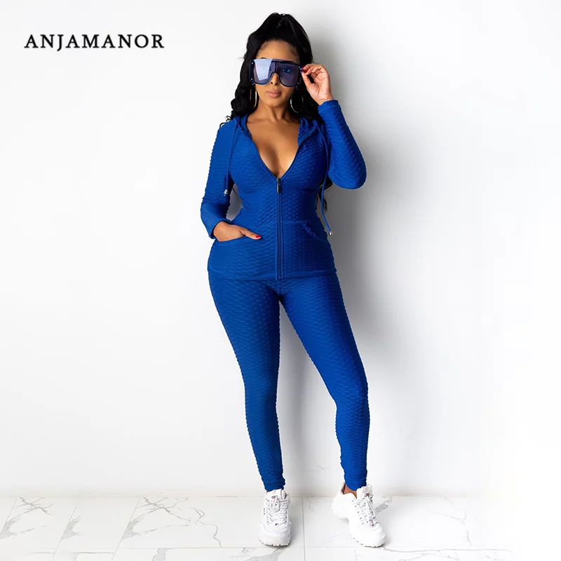 

Женский спортивный костюм с капюшоном и длинным рукавом, на молнии