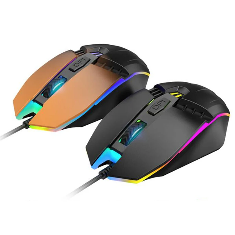 Игровая мышь, проводная, светодиодный, с подсветкой, USB, оптическая, эргономичная, компьютерная мышь, геймер, Мыши для ПК, X7, для ноутбука, игровая мышь