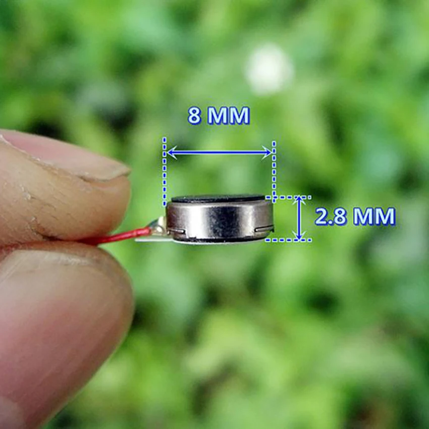 Flat Vibration Motor DC3V-5V 74MA-130MA Micro Button Type Vibrating Motors DIY Electric Machinery Accessories | Обустройство дома