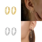 Автоклав 925 пробы серебро Винтаж U Форма любовь Хооп Серьги для женщин не вызывающие аллергию в форме паве Циркон Для женщин сережки orecchini donna; Кожаные туфли-лодочки, ювелирные изделия