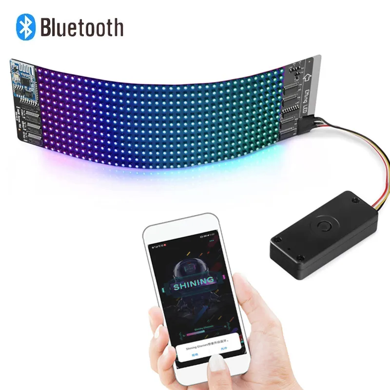 Маска светодиодсветильник с Bluetooth-управлением 12 х36 пикселей | Освещение