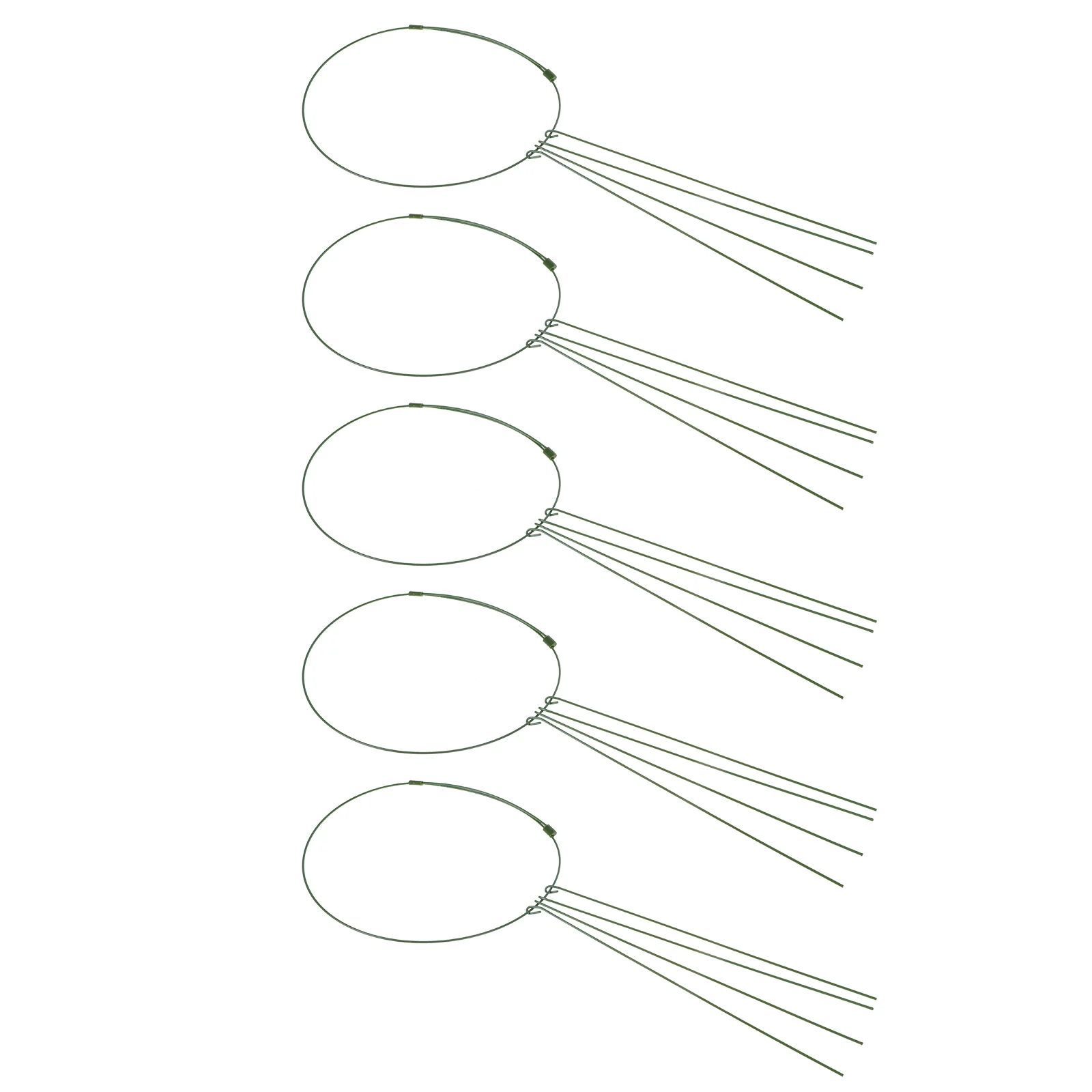 

5 Sets of Plant Support Holders Telescopic Flower Cage Rack Plant Cage Support Rings