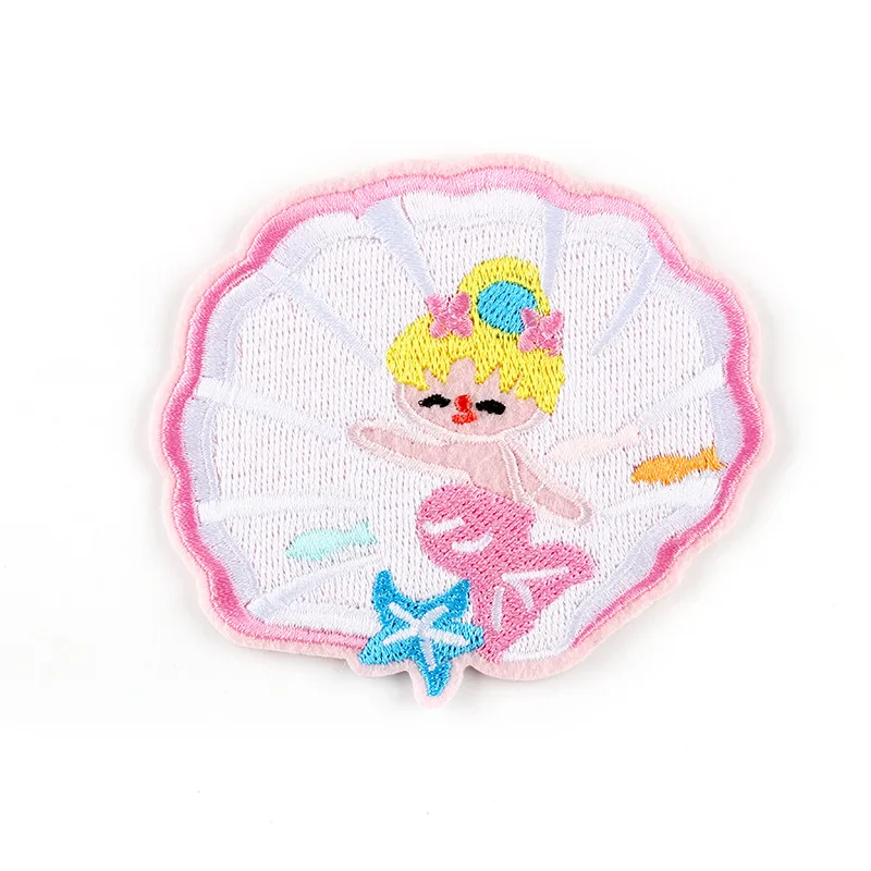 Вышитые блестящие нашивки океанская Русалка для одежды сумки ткань девочек