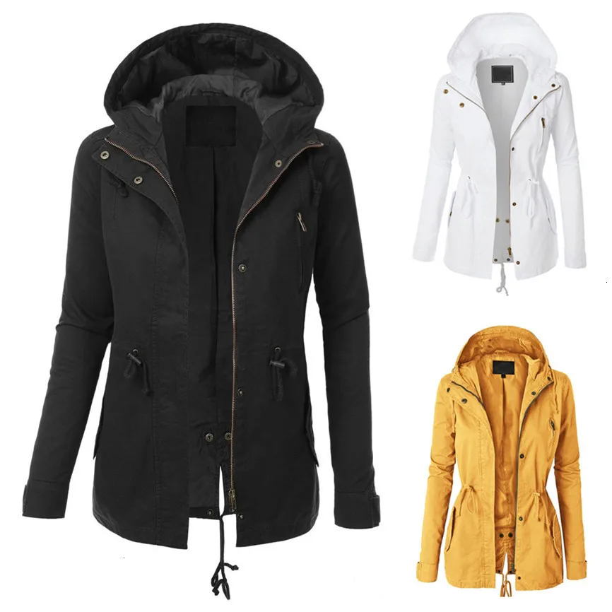 Plus Size Ladies Jacket Hoodie Sweatshirt Zip Up Plain Coat Hooded Womens Jumper Hoody Top Winter Women Kurtka |