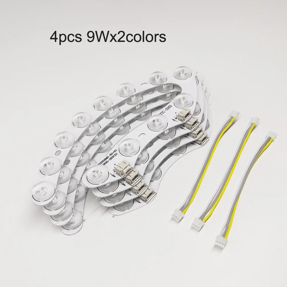 

Светодиодный модуль JHC 6D+6D 2835-2B3CX2 / 4D+4D 2835-2B4CX2 двухцветный 3000-6500K