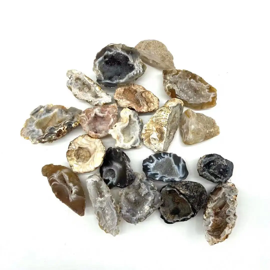 

3pc Natural Brazil Crystal Geode Cluster for Healing Stones