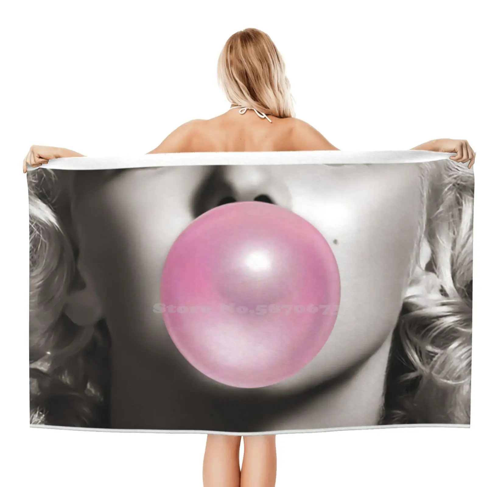 Marilyn Monroe жвачка для пузырьков пляжные полотенца быстросохнущие спортивные