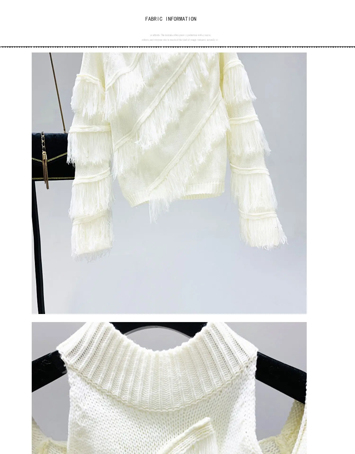Neploe Pull Femme осень зима топ с кисточками Джемперы женский свитер с длинным рукавом без бретелек Холтер вязаный пуловер 54614