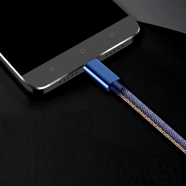 NOHON USB кабель Джинсовый Ковбой mi cro usb type C Быстрая зарядка USB C кабель для передачи данных для samsung S10 Xiaomi mi huawei кабель для зарядки телефона
