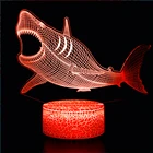 3D ночной Светильник, образец акулы, подарок для дайвинга, рыба морской жизни, аквариум, сувенир для отправки друзьям, украшения для дома светодиодный светильник ка