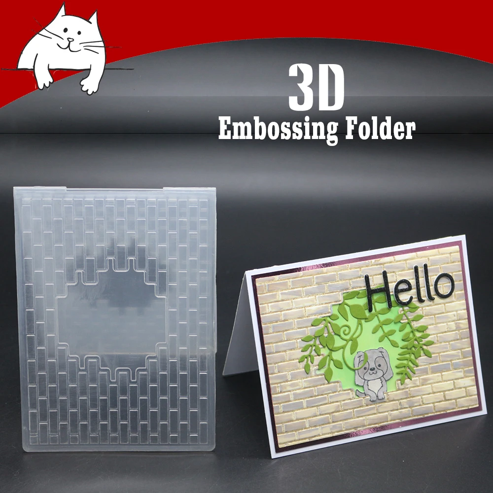 3D полый настенный шаблон пластиковая папка для тиснения изготовления карт