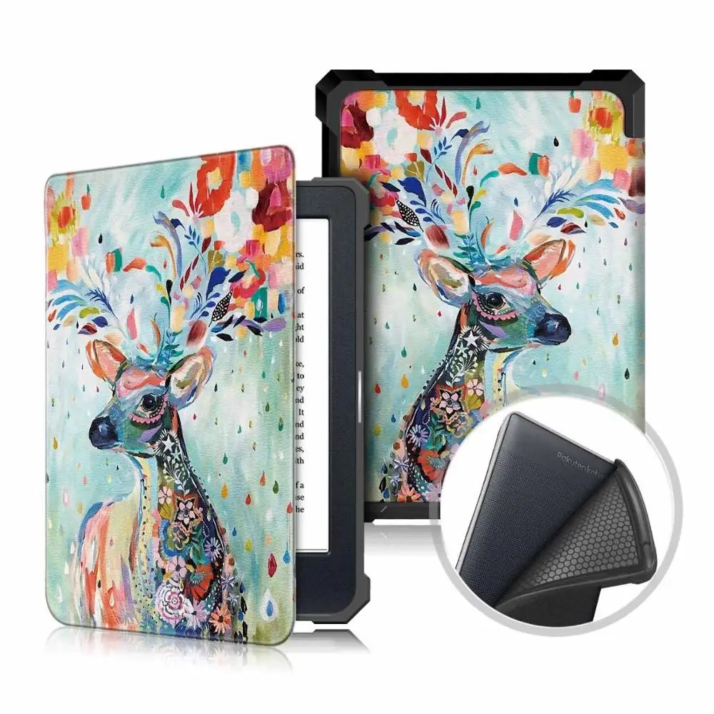 

Case For funda kobo nia Ultra Slim magnetic Smart stand PU Leather cover For kobo nia Case