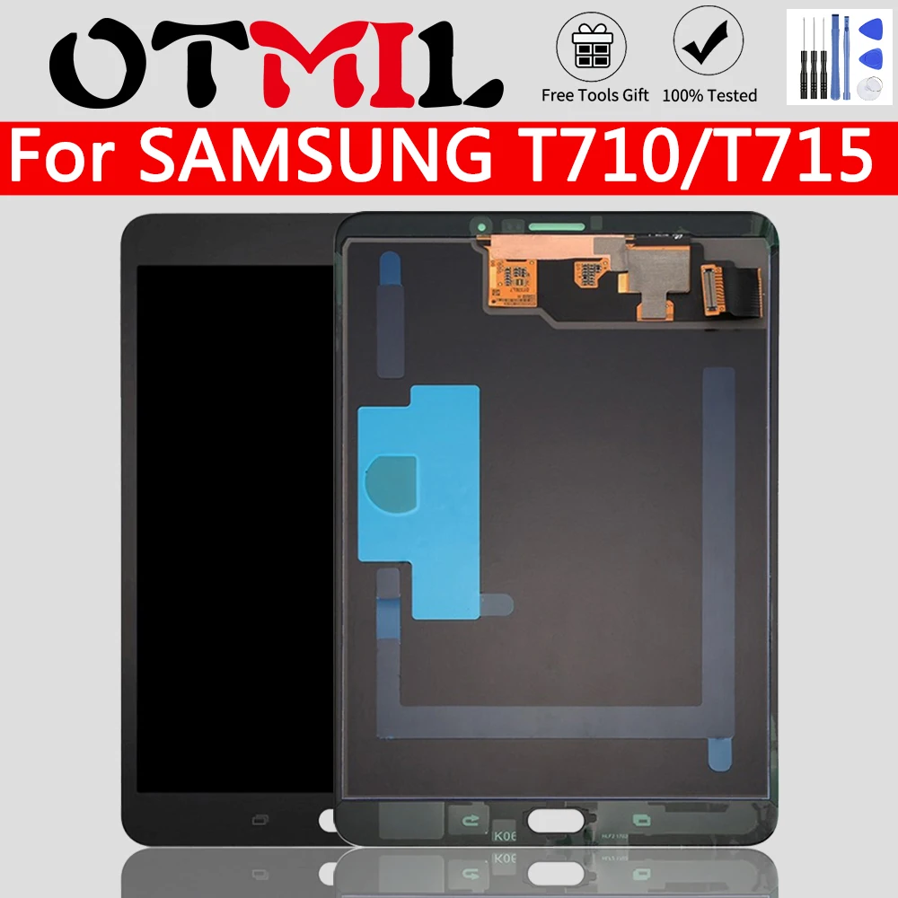 ЖК-дисплей для SAMSUNG Galaxy T710 T715 сенсорный экран с рамкой дигитайзер Samsung GALAXY Tab S2