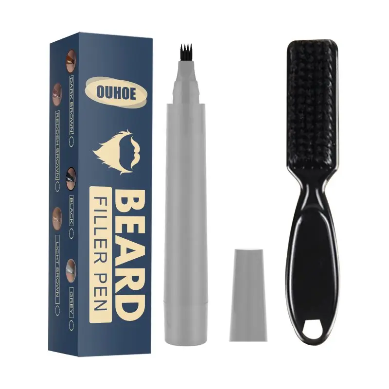 

Beard Filling Pen Kit Barber Pencil With Brush Salon Facial Hair Engraving Pen