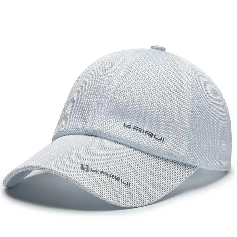 

Hat men's spring and summer new shade sunscreen mesh baseball cap middle-aged and elderly outdoor sports breathable cap
